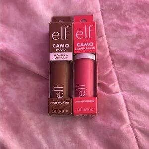 ELF Camo Liquid Bronzer and Blush Set - Brown and Pink